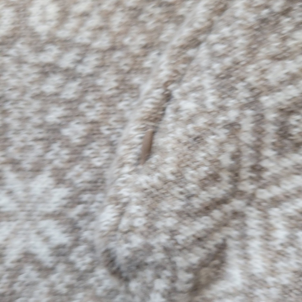 Pottery Barn Fair Isle Knit Pillow Cover Taupe Cream 20x20 - Picture 3 of 7